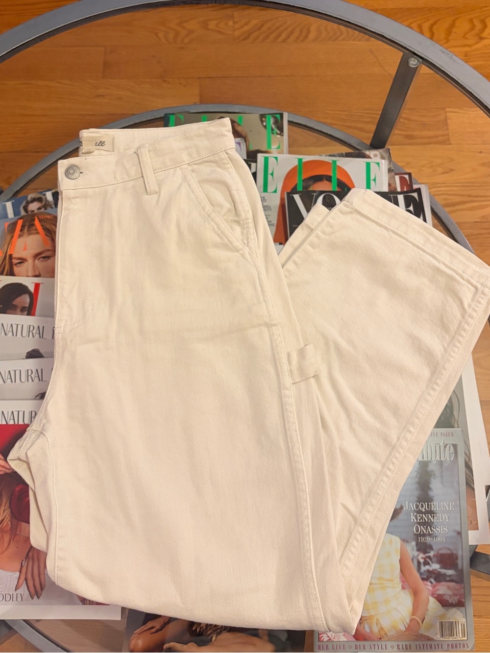 Madewell Off White Cargo Jeans